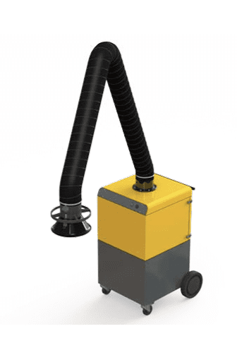 Plymovent MobileGo portable welding fume extractor with 10ft flex arm