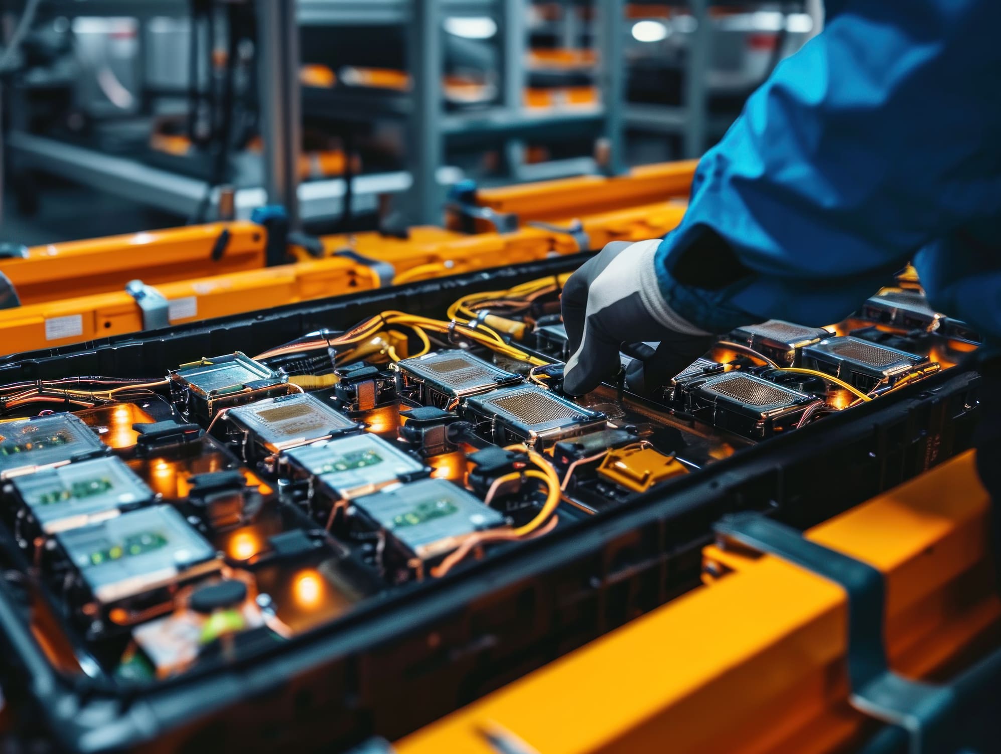 Lithium-ion battery pack inspection in manufacturing facility