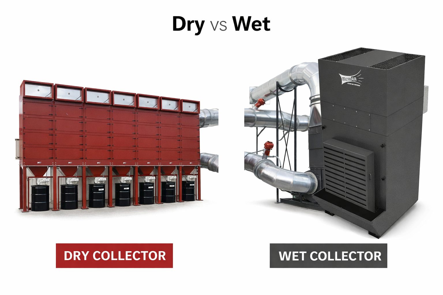 Wet vs. dry dust collectors — choosing the right system for your application