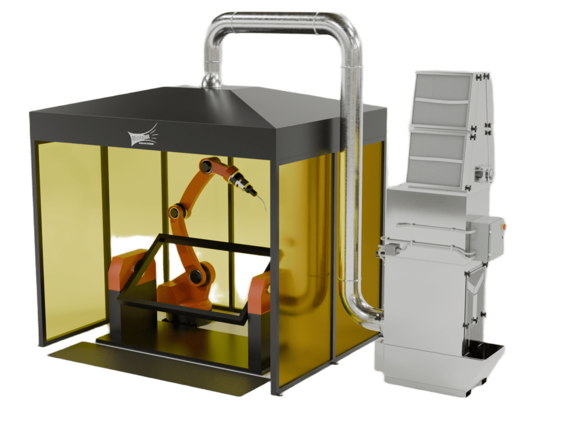 Micro Air Hydromax RWC patented wet collector for robotic weld cell fume collection