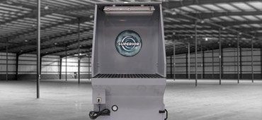 ICAP self-cleaning downdraft table